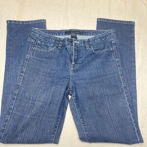 Calvin Klein Straight-leg, Mid-rise, Cotton/poly Jeans - Size 10